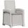 vidaXL Gartenstuhl 56 x 56 x 0 cm grau 1 St.