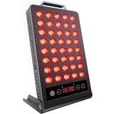 BestQool Red Light Panel Device, 660 nm & 850 nm Rotlicht Panel und Infrarotlampe, Elite Dual-Chip Rotlichtlampe mit Timer, Tragbares Rotlichtgerät für Körper und Gesicht, 50W