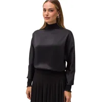 Zero Pullover glänzende Vorderseite in Black beauty), | Gr.: 36