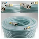BITUXX Druckluft Schlauch 13mm 1/4" Anschluss Pressluft Druckluftschlauch mit Steckkupplungen 10 Meter 10m