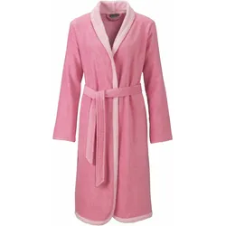 Egeria Damenbademantel »Calea, ideal für Sauna & Spa, Hotelbademantel, Morgenmantel«, (1 St.), mit Schalkragen, farblich abgesetzt, 100 % Baumwolle Egeria rosa S   Länge: 100 cm