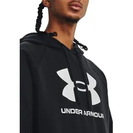 Under Armour Rival Fleece Logo Hoodie Herren 001 black/white XS