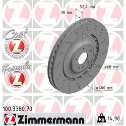 ZIMMERMANN 100.3380.70 Bremsscheibe FORMULA Z