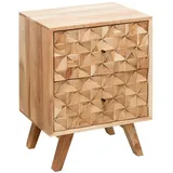 KADIMA DESIGN Nachtschrank 44 x 35 x 61 cm Beige