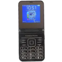 ASHATA 2G Klapphandy mit Großen Tasten für Senioren, Einfach zu Bedienendes Klapphandy für Senioren, 2 Bildschirme mit 1,3 MP, 4 SIM Kartensteckplätze, Lauter Sound Basic, Integrierte