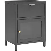 vidaXL Nachtschrank Tanechka 40 x 30 x 54,5 cm Silber