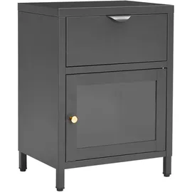 vidaXL Nachtschrank Tanechka 40 x 30 x 54,5 cm Silber