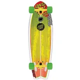 Santa Cruz Skateboard Longboard Landshark, white/rasta, 8.8" x 27.7", 11111855