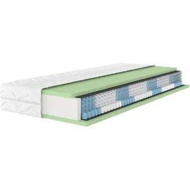 Älgdröm Taschenfederkernmatratze ÄLGDRÖM "TFK Sonet 24, 7 Zonen, Matratze 90x200 cm, 140x200 cm & weitere Größen", weiß, B:80cm H:24cm L:200cm, Bezug: 100% Polyester.