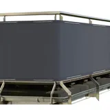 Sol Royal Balkonverkleidung 500 x 90 cm grau Polyester