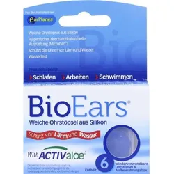 BIOEARS Silikon Ohrstöpsel antimikrobielle 6 St