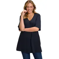 Ulla Popken Ulla Popken, Damen, große Größen, Basic-V-Shirt