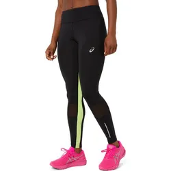 ASICS Damen Tights LITE-SHOW TIGHT, PERFORMANCE BLACK/LIME GREEN, XS