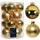 Kaemingk 16 Christbaumkugeln Glas 8cm Gold