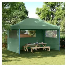 vidaXL Faltpavillon 1,49 x 4,4 m inkl. 3 Seitenteile Grün