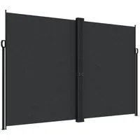 vidaXL Aluminium Seitenmarkise 220 x 1000 cm Schwarz