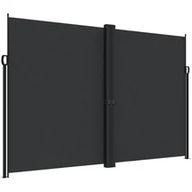 vidaXL Aluminium Seitenmarkise 220 x 1000 cm Schwarz