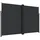 vidaXL Aluminium Seitenmarkise 220 x 1000 cm Schwarz