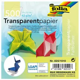 Folia Faltblätter Transparentpapier 10 x 10 cm 500 Blatt