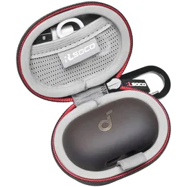 RLSOCO Tasche für Anker Soundcore Space A40 Kabellose Earbuds - Schwarz (Nur Tasche)