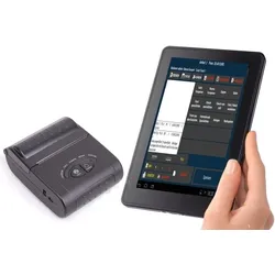 Kasse für mobile Dienste (Friseur, Maniküre, Catering usw.): 7" Terminal, BT-Bondrucker/ GoBD KassenSichV