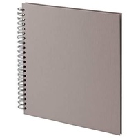 RÖSSLER S.O.H.O. Wire-O-Fotoalbum 290 x 290 mm, 60 Seiten, Taupe,