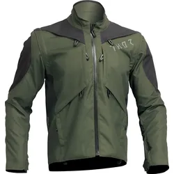 Thor Terrain, Textiljacke wasserdicht - Dunkelgrün/Dunkelgrau - 3XL