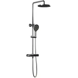 Bernstein Design Duschsäule Thermostat grau 8221 BASIC