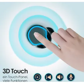 NAmobile In-Ear Kopfhörer Bluetooth für Apple iPhone 17 16 16e 15 Plus Pro Max Air Ohrhörer / Schwarz