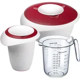 Westmark Back-Set, 3-tlg.: Rührschüssel 2,5 l, + Quirltopf + Messkanne,1 x 3153227R