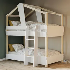 Demeyere Etagenbett Timber 90 x 200 cm Eiche lackiert