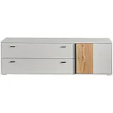 hom'in Hom`in Tv-Element, Esche, Hellgrau, Metall, 2 Schubladen, 183x54.5x50 cm, Kleinmöbel