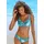 LASCANA Bikini-Top Damen Blau/Mehrfarbig 38 Cup C