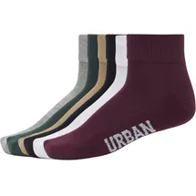 URBAN CLASSICS High Sneaker Socks 6-Pack Bunt 35-38