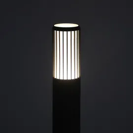 EDO Gartenleuchte Pfosten Aluminium 55 cm 1x GU10 Schwarz