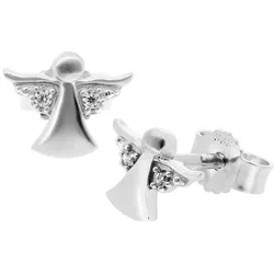 trendor 68224 Kinder-Ohrringe Engel Ohrstecker 925 Silber