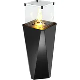 Hitze Gas-Terrassenheizung FUENTE V 5,7 kW schwarz Gasheizung Gas-Gartenheizer