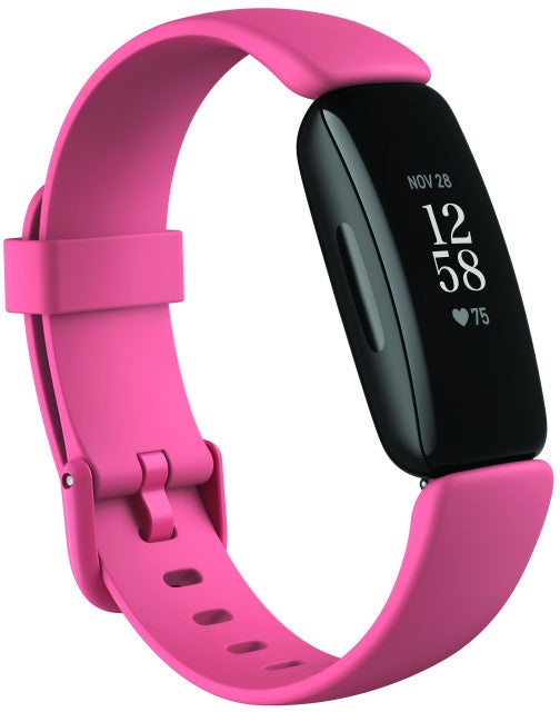 Fitbit Inspire 2 Desert Rose Black Fitness Tracker - Kostenlose Fitbit Premium Testversion, Aktivzonenminuten & Herzfrequenzmessung