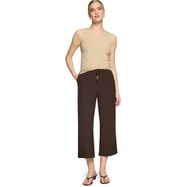 Zero Damen Hose mit Bindegürtel Braun 38