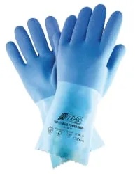 NITRAS "Blue Power Grip" Säureschutzhandschuhe 1611-9 , 1 Paar, Größe 9