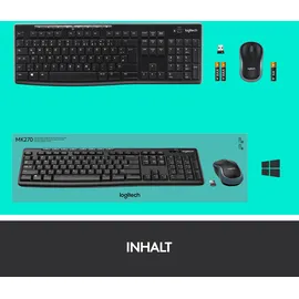 Logitech MK270 Wireless Combo Keyboard DE Set 920-004511