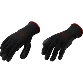 BGS 9956 Paar Mechaniker Handschuhe schwarz | Arbeitshandschuhe | Ideal für Reparaturen, Feinarbeiten, Automobilindustrie, Autoservice, Werkstatt