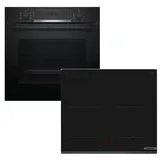 Bosch Herdset EcoClean mit Induktionskochfeld PowerBooster