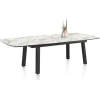 Henders & Hazel Palace Ausziehtisch 4-Füße HPL/Metallgestell off black