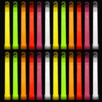 20 Stück Glow Sticks mit Gemischte Farben, Super Hell Farbe Leuchtstäbe, Sicher und Ungiftig Leuchtstäbe, Knicklichter für Party, Outdoor, Festival, Camping, Konzert (15*1.5CM/6*0.6 Zoll)