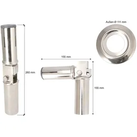 MERANUS GMBH Leiterkippgelenk V2A Ø Ø 43 mm