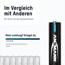 Ansmann Telefon Akku AAA 800mAh 1,2V 4 Stück, DECT