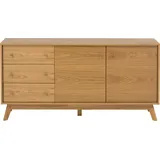 Woodman Sideboard »Bjórgvin«, Kommode, Breite 150 cm, im schlichten skandinavischen Design, braun