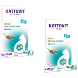 Generisch Kattovit Feline Gastro Spezial-Cream - Ergänzungsfuttermittel für Katzen mit Huhn - Doppelpack - 2 x 6 x 15 g