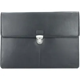 Esquire Oxford Collegemappe Leder 35 cm schwarz